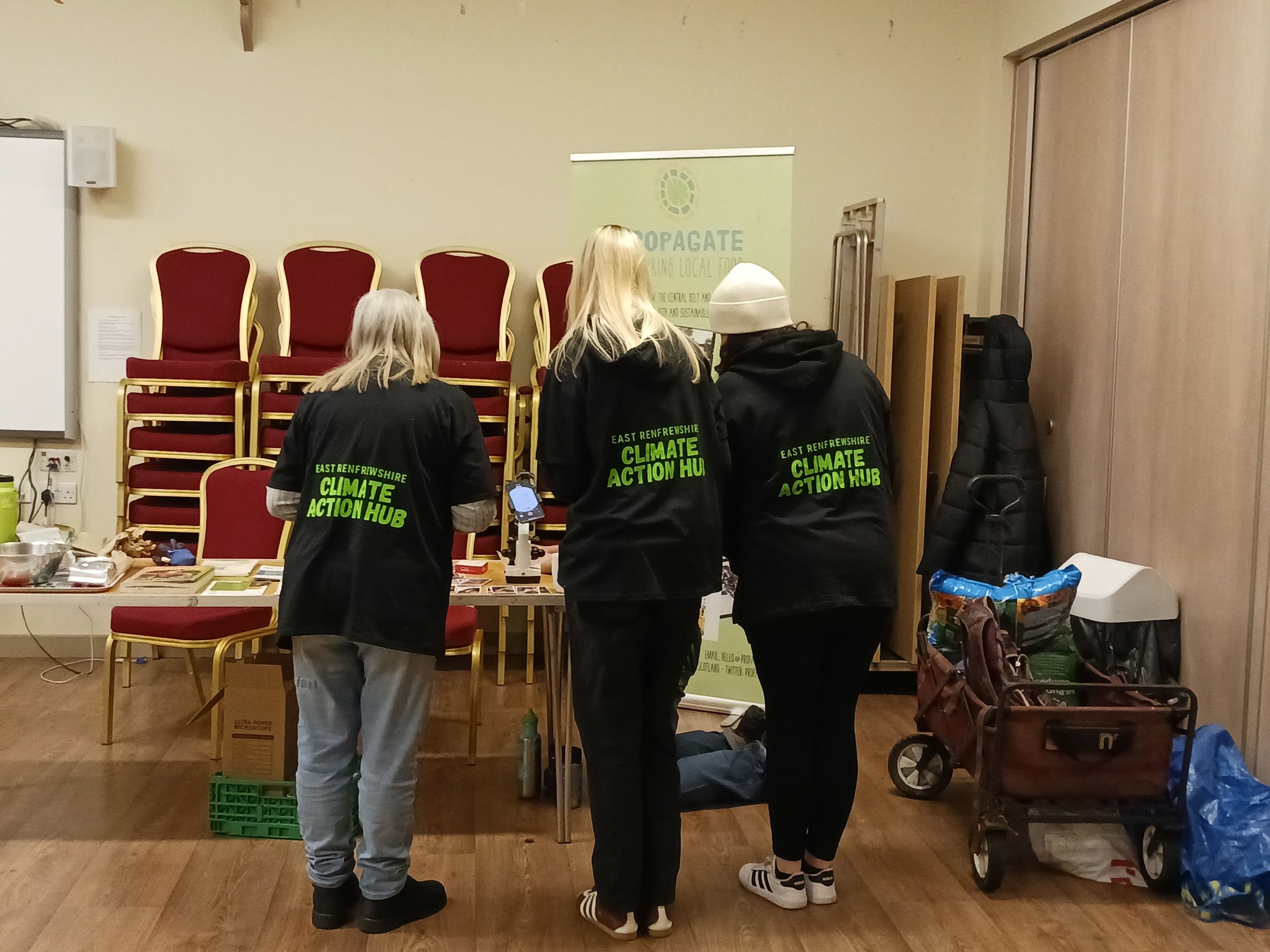 Volunteers at the event