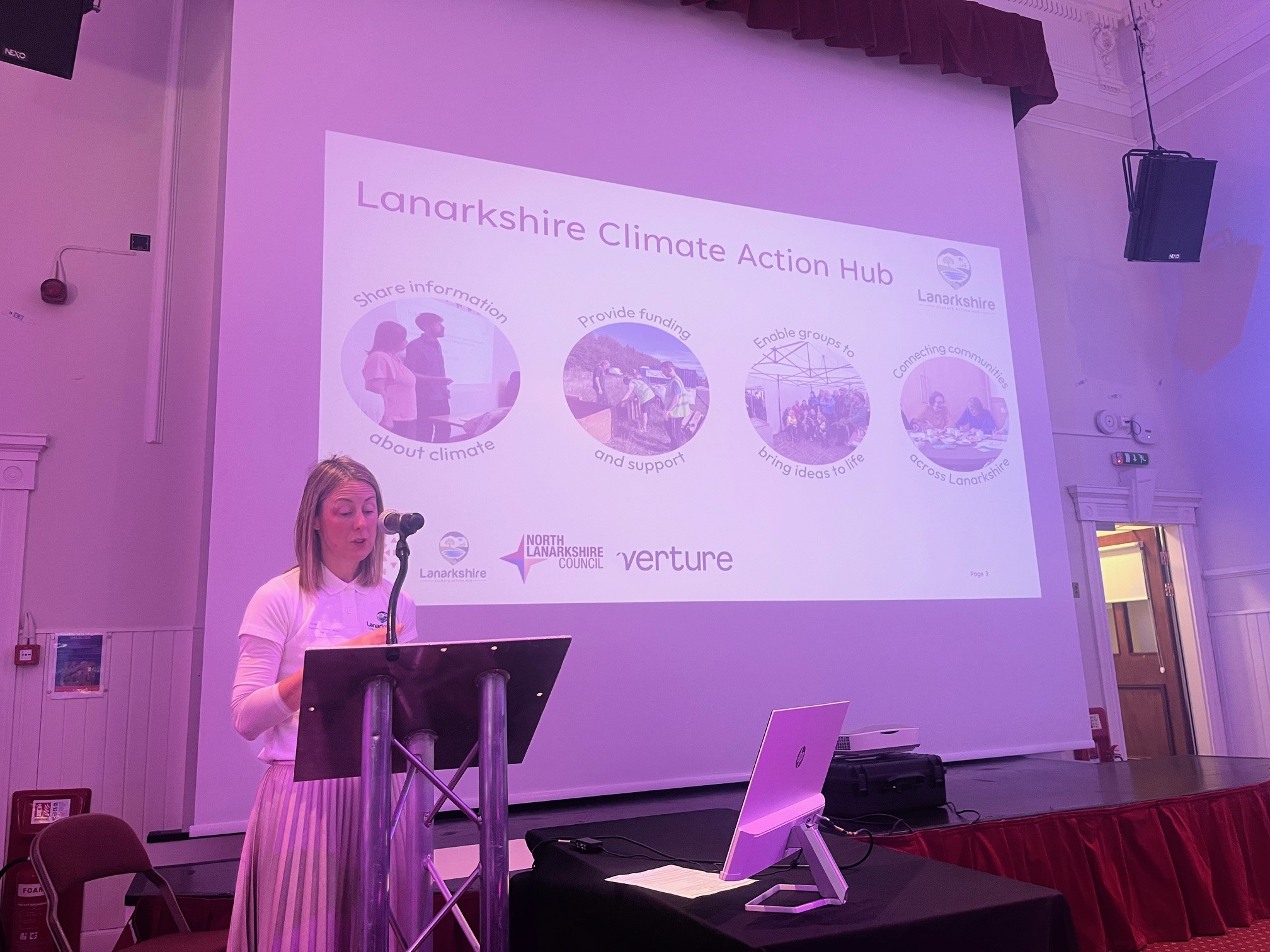 Alison presenting at the Springboard event